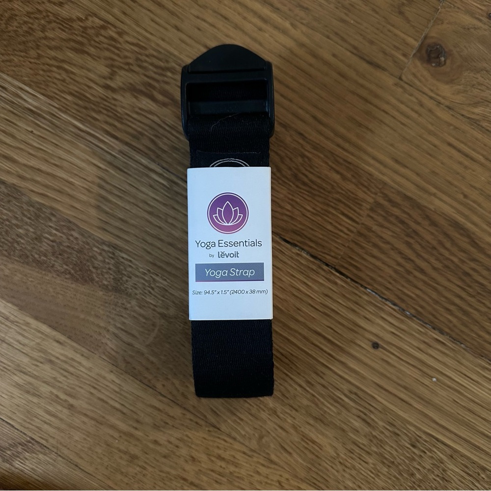 NWT Yoga Essentials by Levoit Black Yoga Strap - Picture 2 of 7